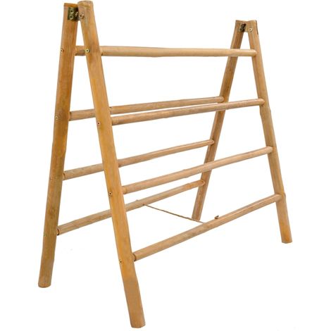 Nordlys - Porte Serviette Pliable en Bois de Bambou Massif (1/5)