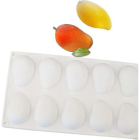 Moule à gâteau mousse en forme de mangue à 10 cavités -- (1/2)