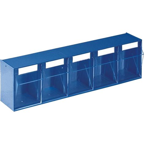 Lockweiler magasin transparent H 164 x L 600 x P 134 mm bleu - 1500591