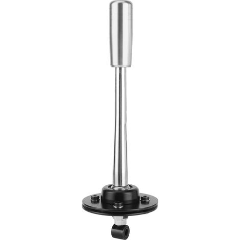 Levier de vitesse court réglable 265mm/10.4in, pommeau de remplacement argenté, compatible BMW Série 3/5 E30 E36 E46 E34 E39 Z3 (1/5)