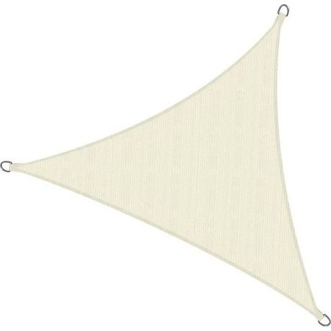 Sol Royal – Dreieckiges Sonnensegel 3x3x3m – Atmungsaktives HDPE – UV-Schutz – Schnelle Befestigung mit Polypropylenseilen – Wetterbeständig (1/5)