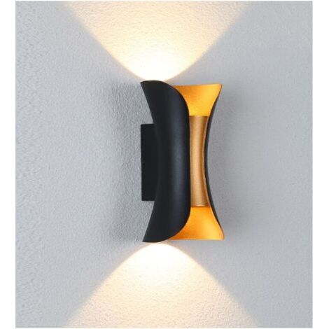 BUNTHAUS Applique extérieure Applique d'intérieur Lampe de chevet Applique murale (10w lumière chaude
