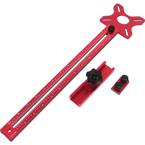 Gabarit de fraisage pour rainures de défonceuse, gabarit de découpe circulaire pour défonceuse, poinçon pour rainures de défonceuse (pouces) (1/5)