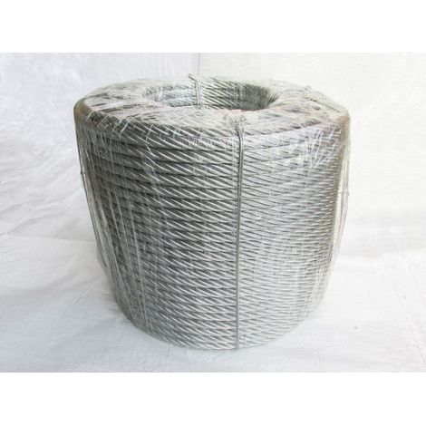 Galvanised Steel Wire Rope Cable 16MM 6x15 (200M Coil 6 x 15 Rigging Marine)