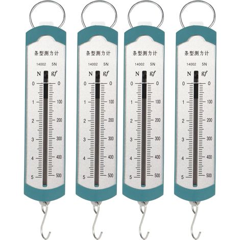 Dynamomètre à Ressort 4 Pièces, Compteur De Force à Barre Portable Précis 5N, échelle à Ressort De Compteur De Force De Newton pour Les étudiants en Physique Et Expérience Mécanique (1/5)