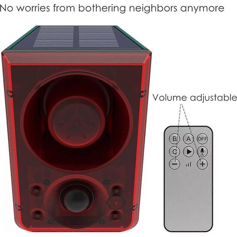 Répulsif anti-sangliers à détecteur de mouvement solaire infrarouge 130 dB Do9v (1/5)