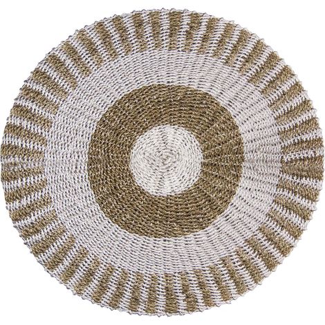 Jonc de Mer Rond Blanc & Tan - Soleil - 1m- Vendu par 1 (1/2)
