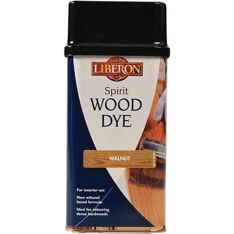 Liberon Spirit Traditional Hardwood Furniture Wood Dye - Walnut - 250ml