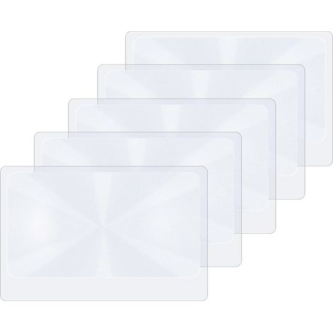 Fresnel Lenses, 5 Elements 3X Full Page Magnifier Lenses Plastic Magnifier Lenses For Reading (1/5)