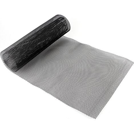 SJLERST Grille de calandre de voiture Grille de pare-chocs de garniture maillée en nid d'abeille Maille centrale de grille de grille, trou universel de maille de gril rhombique d'alliage d'aluminium 3 (1/5)