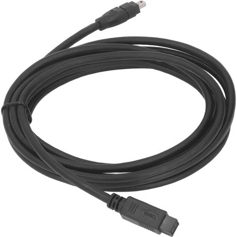 Câble FireWire IEEE 1394 800 Mbps, connecteurs mâle-mâle 9 broches vers 4 broches, 3 m (10 pieds), pour caméscope, appareil photo numérique et imprimante. (1/5)