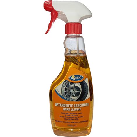 Detergente Cerchioni Auto Spray 500ml Pulizia Cerchi in Lega e Metallo - Sgrassatore Rimuovi Ferodo e Sporco Stradale - Formula Lucentezza Sicura Made in Italy