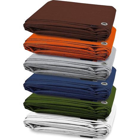 Karat – Toile multiusage imperméable 100 g/m² – Camouflage – Œillets métalliques antirouille – 3 x 5 m pour chantiers humides