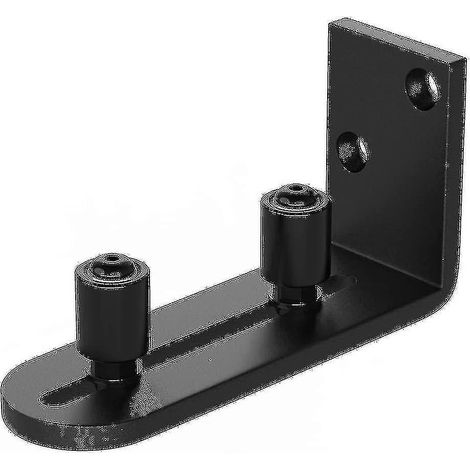 Ensemble de quincaillerie pour rouleau de support réglable de rail de porte de grange coulissante, noir (1/2)