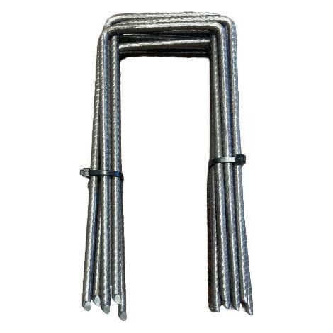 MUGGIOLI - ZS920 - Picchetto Strong cm 20x9x20 in acciaio zigrinato 10 pezzi (1/3)