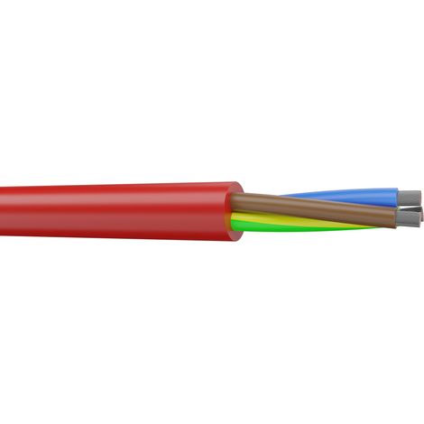 Hook Up Wire, SIHF, 1,5 mm², Rouge brique, 16 AWG, 100m, 300/500 V