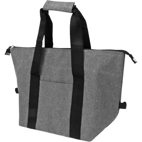 Sac isotherme de camping pliable et étanche, idéal pour les pique-niques, les voyages, le travail et l'école. Gris, petit format 10 L. (1/5)