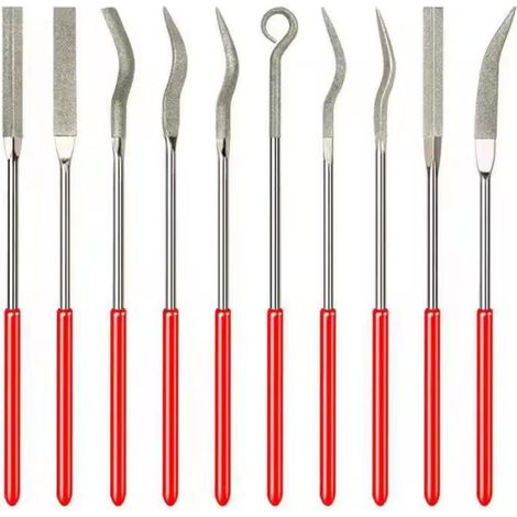 Set mit 10 verschiedenen Diamantfeilen, Modellbaufeilen für Heimwerker-Handwerkzeuge (1/5)