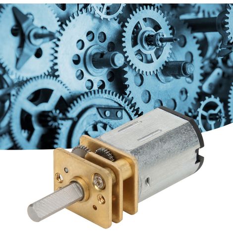 Moteur à réducteur 6 mm, structure entièrement métallique, faible bruit, couple élevé, 600 tr/min, 800 tr/min, 2000 tr/min, DC 6 V (800 tr/min) (1/5)