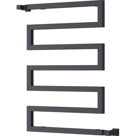 Reina Serpe Designer Heated Towel Rail 750mm H x 500mm W Anthracite (1/2)