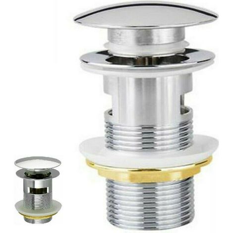 PILETTA LAVABO MISCELATORE BIDE UNIVERSALE TAPPO VASCA CLICK CLACK DIAM 60