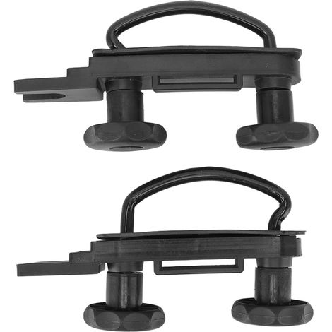 Lot de 10 sangles de verrouillage rapide, fixations métalliques en U pour coffre de toit, autocollants de protection, attaches de serrage, accessoires universels (1/5)
