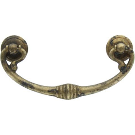 MANIGLIA OTTONE 03027 121X58 MM ANTICATO Q.TA 25