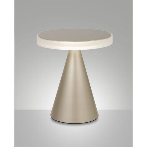 Lampada da tavolo Neutra LED 12W 1260lm 3000K struttura in metallo e metacrilato colore Oro opaco IP20 - Illuminazione d'interni di design