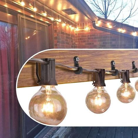 Lot de 20 crochets pour guirlandes lumineuses de Noël avec vis, pour intérieur ou extérieur (1/3)