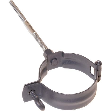 TJ90 Alu-Rohrschelle anthrazit RAL 7016