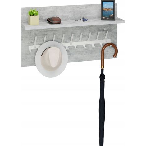 Kleiderständer Loft, 70 cm – Weiß + Hellbeton, robust und stilvoll (1/5)