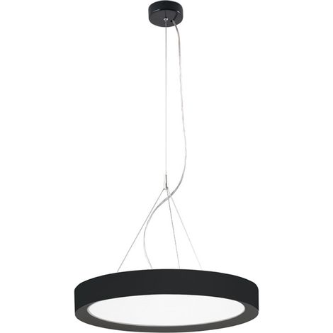 Plate – Suspension Led 40W Ip40 Cri90, Interrupteur Cct 2700-3000-4000K, Structure En Aluminium Noir - Rossini Illuminazione (1/5)