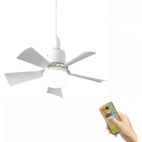 Ventilador De Techo - 30 W - Led Regulable - 3 Temperaturas De Color - 3 Velocidades - Temporizador - Blanco (1/5)