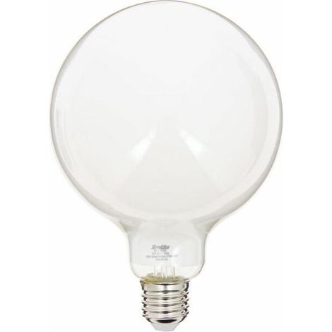 Ampoule LED G125 mate – culot E27, 17 W, 2452 lm, lumière chaude (3000 K), équivalent à une ampoule classique de 120 W, économie d’énergie A++ (1/5)