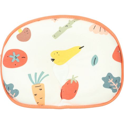 Oreiller ergonomique pour nouveau-né en mousse mémoire, motif fruits et légumes, respirant et confortable (1/5)