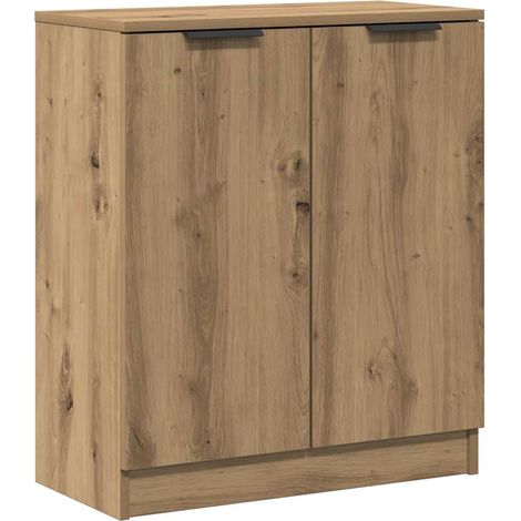 Aparador madera de ingeniería roble artiasian 60x30x70 cm vidaXL