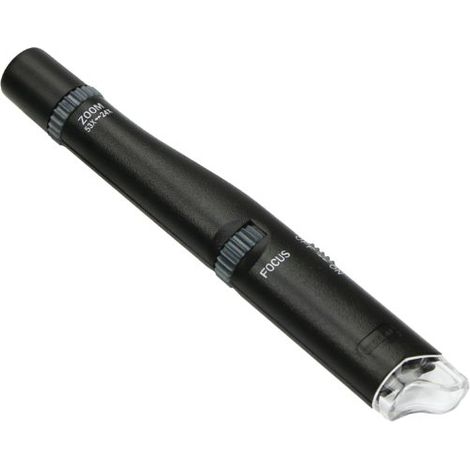 Carson Microscopio tascabile MicroPen, con luce LED e ingrandimento 24x-53x