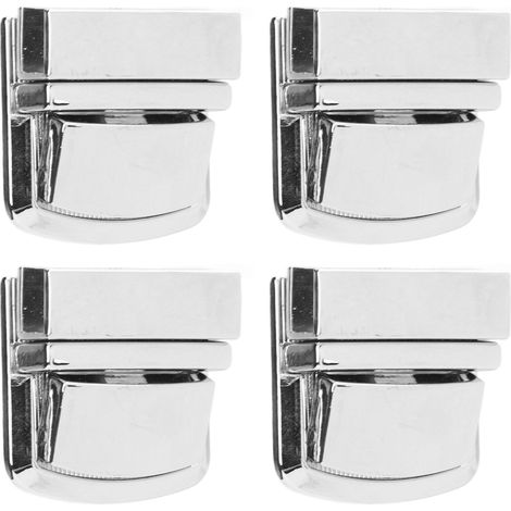 Lot de 4 fermoirs à pouce argentés pour portefeuille, boucle métallique, accessoires de bricolage (1/5)