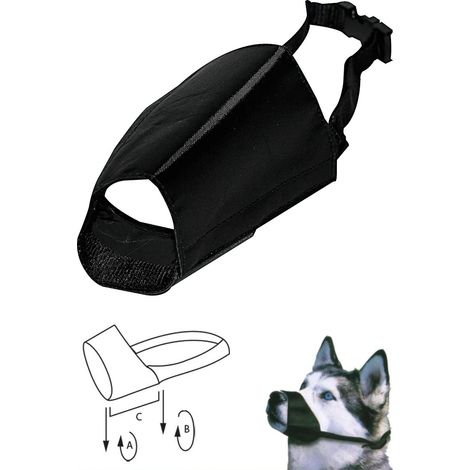 Museau noir en nylon pour chien Cocker Spaniel Beagle taille petite 16 cm