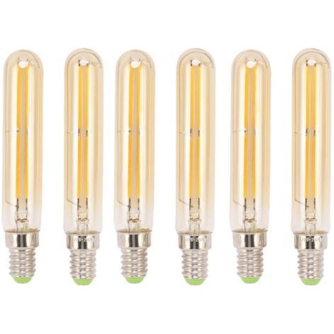 Lot de 2 ampoules LED tubulaires 4W E14 2300K T20x120 220-240V pour l'éclairage (1/5)