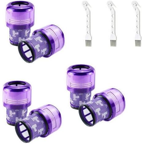 6er-Pack Filter für Dyson V11 Absolute Extra Pro, V11 Torque Drive Animal, V15 Detect Akku-Staubsauger SV14, SV17, SV22. Waschbarer HEPA-Ersatzfilter. Ersetzt DY-970013-02. (1/4)