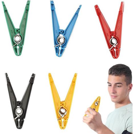 Ein Set aus 5 Fingerkräftigern für die Handtherapie und das Griffkrafttraining. (1/5)