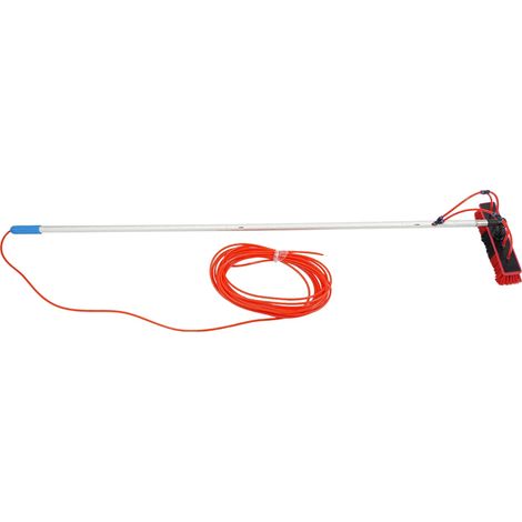 Kit de nettoyage de panneaux solaires, Pôle réglable, Design convivial, Rouge (1/2)