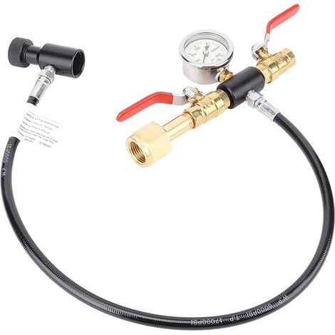 Tuyau d'adaptateur de recharge de cylindre de CO2, Kit de connecteur de Station de recharge de CO2 pour remplir le réservoir de Sodastream de fabricant de soude(G1/2) (1/5)