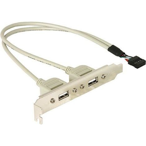 bracket USB 1x internal USB 10pin a 2x USB 2.0 externos (1/5)