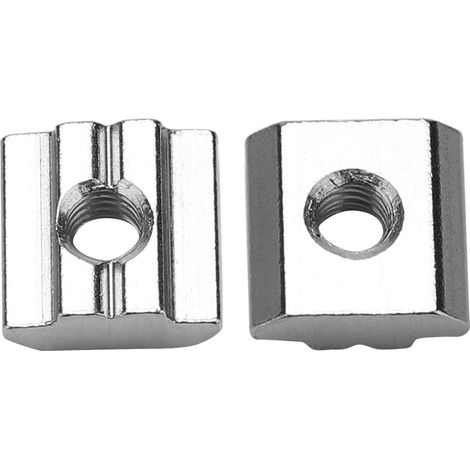 Lot de 50 écrous coulissants en acier au carbone pour profilé aluminium 30 série, accessoires M6166, fixation rainure en T. (1/5)