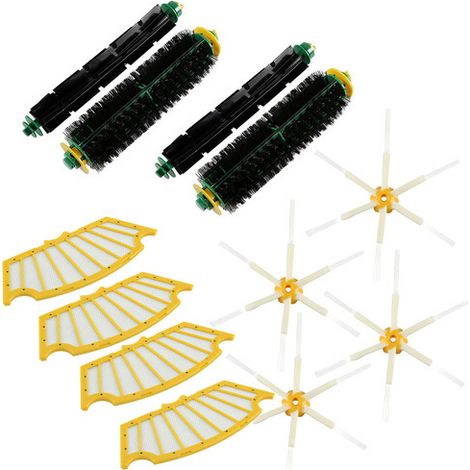 Kit Complet Medium Avec Brosse Laterale A 6 Branches Pour Irobot Roomba 505 510 520 521 530 531 532 533 534 535 536 540 550 555 560 (1/5)