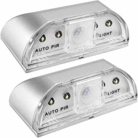 Keyhole night lights, 2-pack PIR infrared LED night light for door locks, automatic motion detector--DTEKGAZ (1/4)