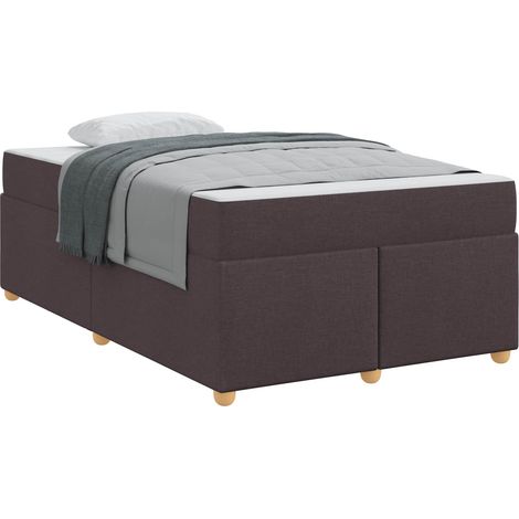 Maison Exclusive - Estructura de cama con colchón Marrón Oscuro 1 (1/5)