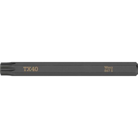 Bit 867 S TORX 40x70mm 1/4 Zoll TORX 40x70mm L.70mm WERA